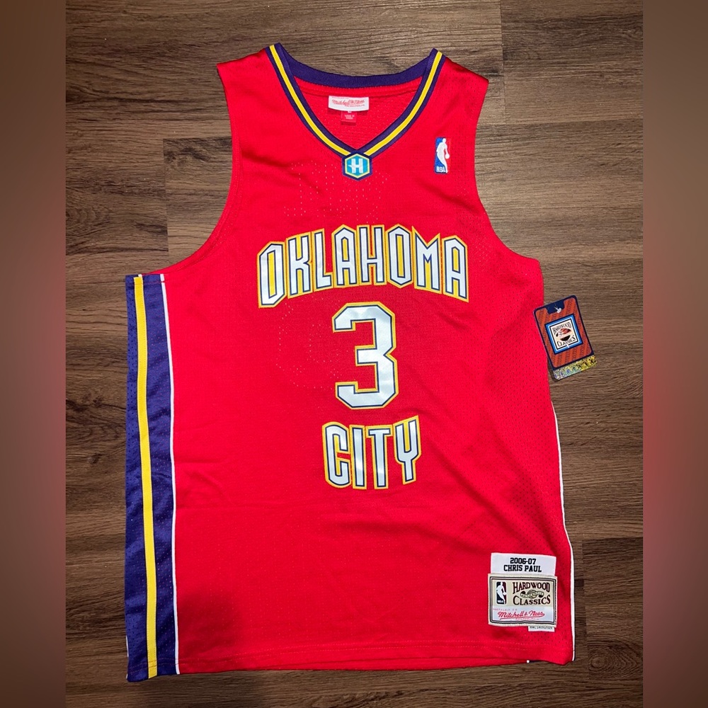 Rare Chris Paul “Oklahoma City” Valentines Day Hornets NBA Jersey NWT